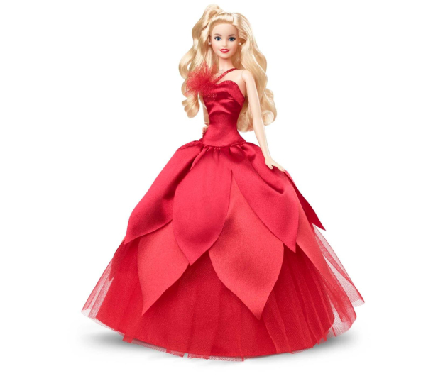Barbie Signature Lalka świąteczna 2022 Blond włosy - 1051939 - zdjęcie 3